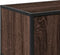 vidaXL - Tv-meubel - 120x35x41 - cm - bewerkt - hout - metaal - bruin - eikenkleur