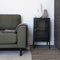 House Nordic Dalby Vitrinekastje - Zwart Staal - Glazen Deur - 38x70x35 cm