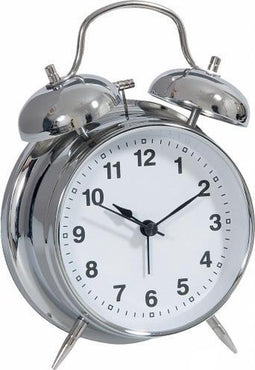 TechnoLine 01844 - Wekker - Retro-design met extra luide alarm - Aluminium