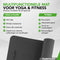 Tunturi Yoga Mat 8mm - Extra dikke fitnessmat - Antislip en ecologisch - Zwart