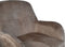 HSM Collection-Draaifauteuil Cleveland-75x73x88-Lever/Zwart-Stof/Metaal