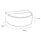 Differnz Demi - Fontein beton - Halfrond - Donkergrijs - 30 x 25 x 11 cm