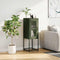 vidaXL - Dressoir - 36x39x107 - cm - koudgewalst - staal - olijfgroen