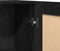 vidaXL - Zwart - Eiken - Sideboard - 120x30,5x70 - cm - van - Geengineerd - Hout