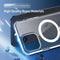 Dux Ducis - Geschikt voor iPhone 15 Pro Max - magnetisch case hoesje Bayer TPU - Transparant