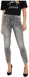 Noisy May NMKIMMY - Slim fit ankle jeans - Ritsdetails bij de enkels - Maat 25