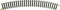 N Fleischmann rails (zonder ballastbed) 22223 Gebogen rails 30 ° 261.8 mm 12 stuk(s)