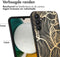 iMoshion Hoesje Geschikt voor Samsung Galaxy A34 (5G) Hoesje Siliconen - iMoshion Design hoesje - Zwart / Golden Leaves