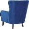 Fauteuil VIBORG II Fluweel Marineblauw