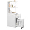 Eugad Smalle Badkamerkast met Laden en Verstelbare Plank - Wit MDF - 45 x 19 x 113 cm