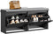 SoBuy FSR98-XL-SCH - Schoenenbank - Gevoerd kussen 100 x 26 x 46 cm - Zwart