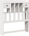 vidaXL - Hoofdbord - met - opbergruimte - 100 - cm - massief - grenenhout - wit