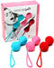 Satisfyer Balls, lustkogels trainings-set, bonte dubbele kogels met vibratie voor meer lust, 3,4 cm, 3 delen
