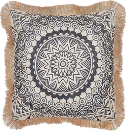 AGRIMONY - Sierkussen - Beige/Zwart - Polyester