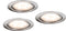 Paulmann Micro Line LED - Meubelinbouwlampenset 3x4,5W staalgeb./metaal