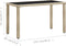 vidaXL - Tuintafel - 123x60x74 - cm - poly - rattan - beige