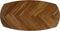 HSM Collection Salontafel Visgraat 130cm Donker Naturel/Zwart Eiken/Metaal