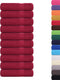 vidaXL - Badhanddoeken - 10 - st - 100x150cm - 360 - g/m² - 100% - katoen - bordeauxrood