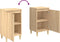 vidaXL - Nachtkastje - 40x35x70 - cm - bewerkt - hout - sonoma - eikenkleurig