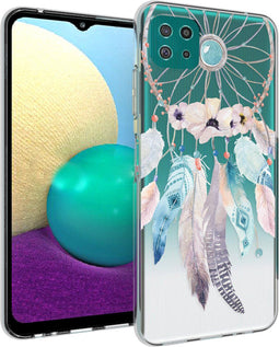 iMoshion Hoesje Geschikt voor Samsung Galaxy A22 (5G) Hoesje Siliconen - iMoshion Design hoesje - Transparant / Meerkleurig / Dreamcatcher