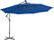 vidaXL - Zweefparasol - met - aluminium - paal - 350 - cm - blauw