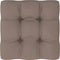 vidaXL - Palletkussen - 70x70x12 - cm - stof - taupe