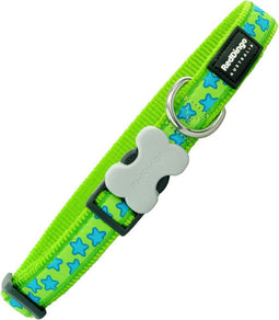 Dog collar Red Dingo Star Stars (1,5 x 24-36 cm)