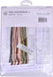 Thea Gouverneur - Borduurpakket met telpatroon - 1031 - Voorgesorteerde DMC Garens - Horen Zien Zwijgen - Linnen - 19 cm x 13 cm - DIY Kit