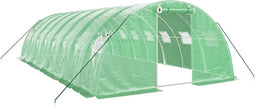 vidaXL - Tuinkas - met - stalen - frame - 32 - m² - 8x4x2 - m - groen