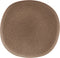 J-Line bord Louise - keramiek - cognac - medium - 6 stuks