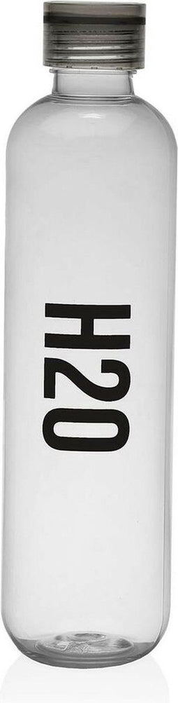 Waterfles Versa H2o Zwart Staal polyestyreen 1 L 9 x 29 x 9 cm