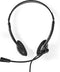 Nedis CHSTU110BK - On-ear USB-headset - Opvouwbare microfoon - Zwart