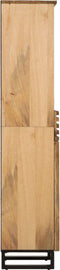 vidaXL - Dressoir - 38x34x160 - cm - massief - ruw - mangohout
