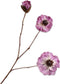 Silk-ka Kunstbloem-Zijden Bloem Klaproos Tak Lila 72 cm Voordeelaanbod Per 2 Stuks
