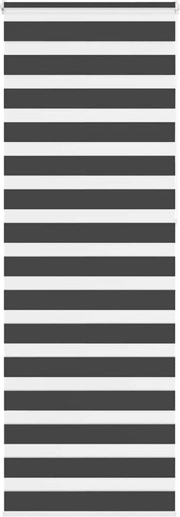vidaXL - Zebra - rolgordijn - 85x230 - cm - stofbreedte - 80,9 - cm - zwart