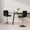 vidaXL - Eetkamerstoelen - draaibaar - 2 - st - kunstleer - zwart