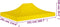 vidaXL - Partytentdak - 270 - g/m² - 4,5x3 - m - geel