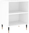 vidaXL - Nachtkastje - 40x30x50 - cm - bewerkt - hout - wit