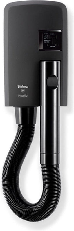 Valera Hotello Shaver - Wandhaardroger - Wandmontage - Zwart