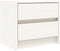 vidaXL - Nachtkastje - 40x31x35,5 - cm - massief - grenenhout - wit