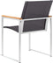vidaXL - Tuinstoelen - 2 - st - textileen - en - roestvrij - staal - grijs