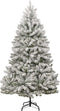 vidaXL - Kunstkerstboom - met - scharnieren - 300 - LED's - en - kerstballen - 180 - cm