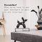 Housevitamin Ornament - Ballon Hond Zwart - Keramiek - 18,5X8,5X21,5.