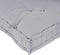 vidaXL - Pallet - Sofa - Kussen - met - Rugsteun - Grijs - Stof