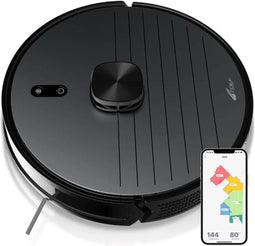 Zoef Robot Arie - Robotstofzuiger met Dweilfunctie - Slimme Navigatie UV-C licht - Antraciet