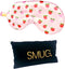 SMUG Slaapmasker met Opbergzakje - 100% Verduisterend - Verstelbaar Oogmasker in Satijn - Peachy Print
