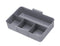 Sunware - Q-line opbergbox met inzet 6L transparant metaal - 30 x 20 x 14,7 cm