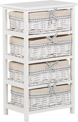 Beliani ZURI - Commode - wit - paulowniahout