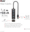 Club 3D - USB 3.2 Gen1 Type-A Hub - 3 Poorten met Gigabit Ethernet - Zwart