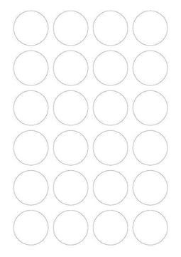 A4 etiketten 40 mm rond wit (100 vel)